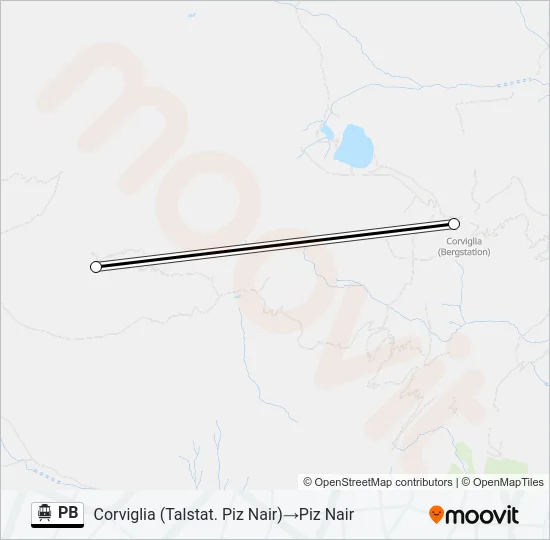 PB Cable Car Line Map