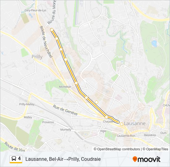 4 Bus Line Map