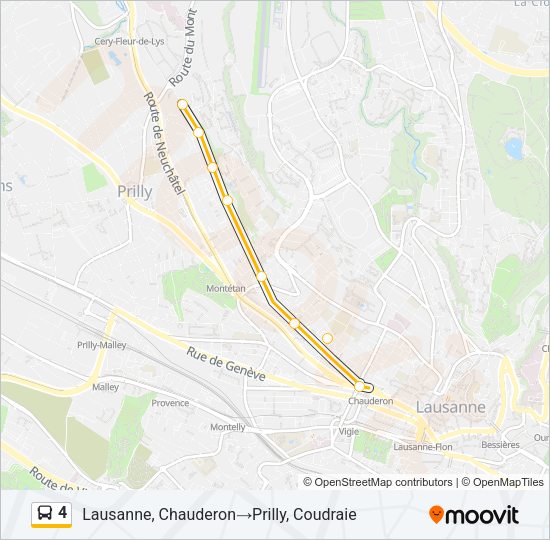 4 Bus Line Map