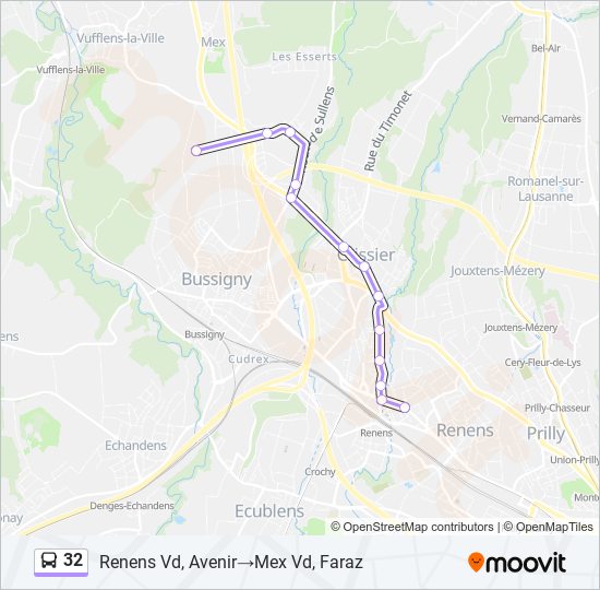 32 bus Line Map