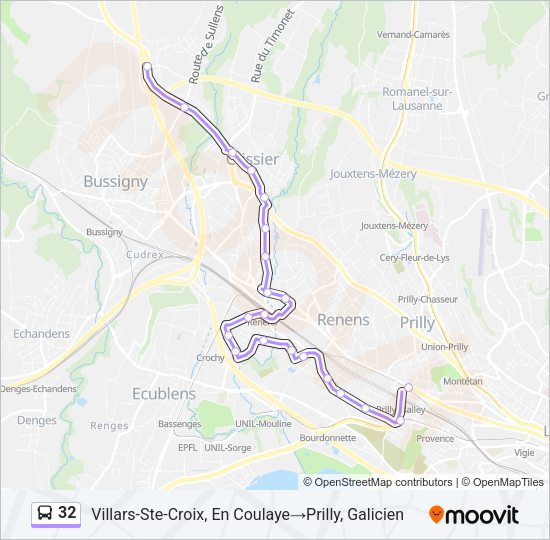 32 Bus Line Map