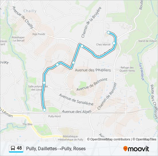 48 Bus Line Map