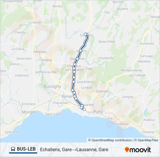 BUS-LEB Bus Line Map
