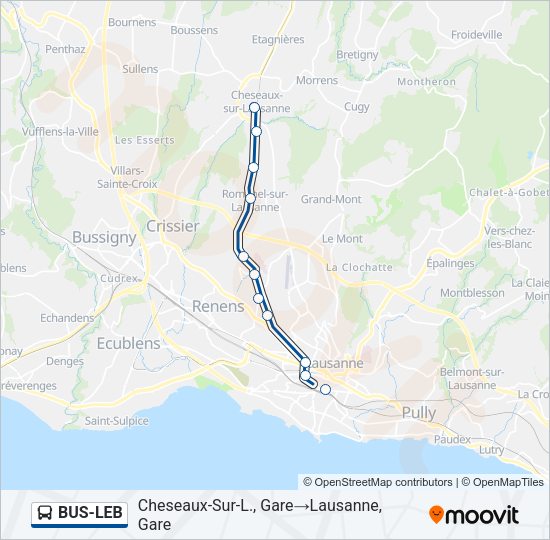 BUS-LEB Bus Line Map