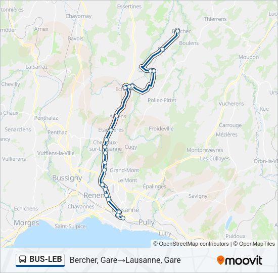BUS-LEB Bus Line Map