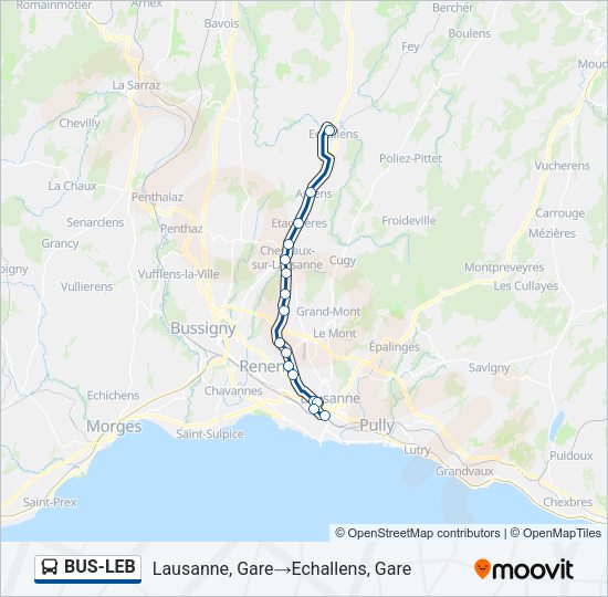 BUS-LEB Bus Line Map