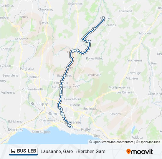 BUS-LEB Bus Line Map