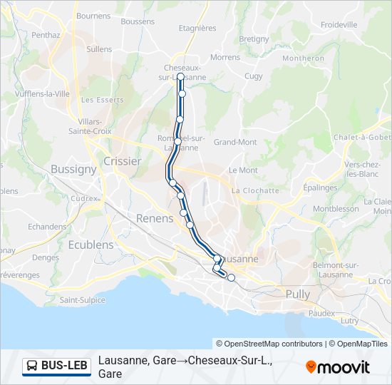BUS-LEB Bus Line Map
