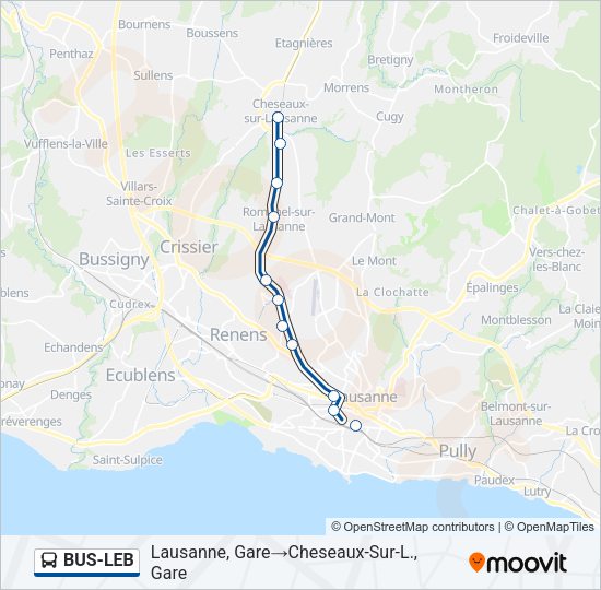 BUS-LEB Bus Line Map