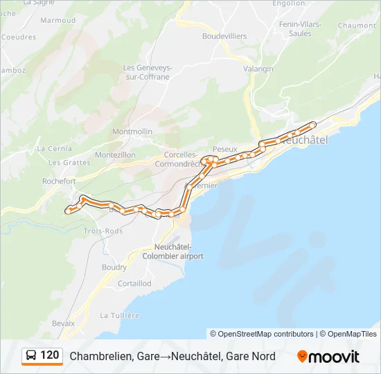 120 Bus Line Map
