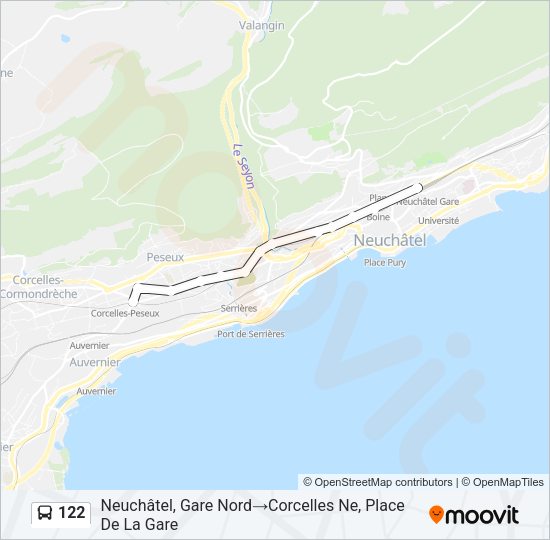 122 Bus Line Map