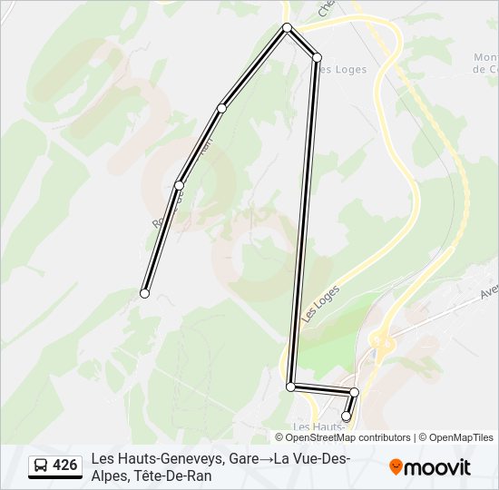426 Bus Line Map