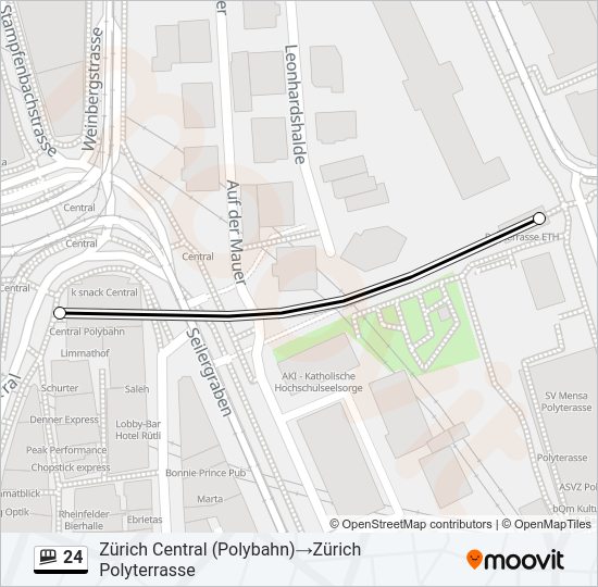 24 Funicular Line Map