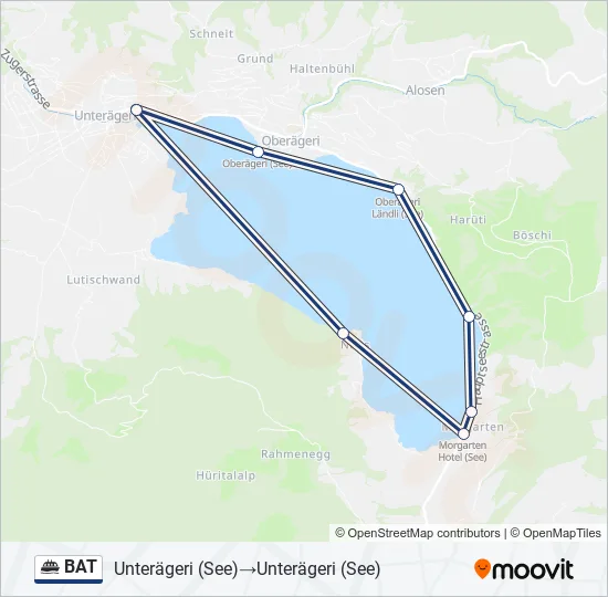 BAT Ferry Line Map