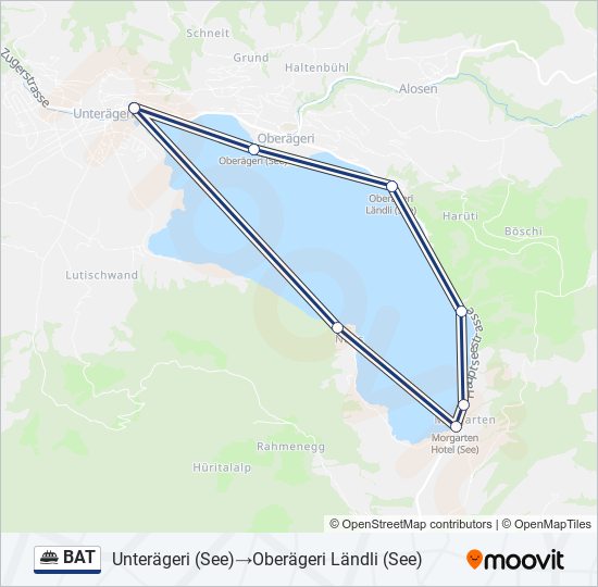 BAT Ferry Line Map
