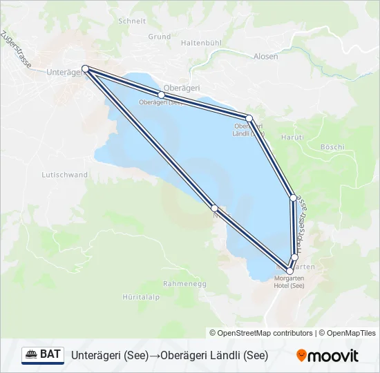 BAT Ferry Line Map