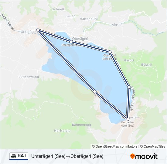 BAT ferry Line Map