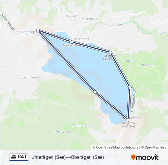BAT Ferry Line Map