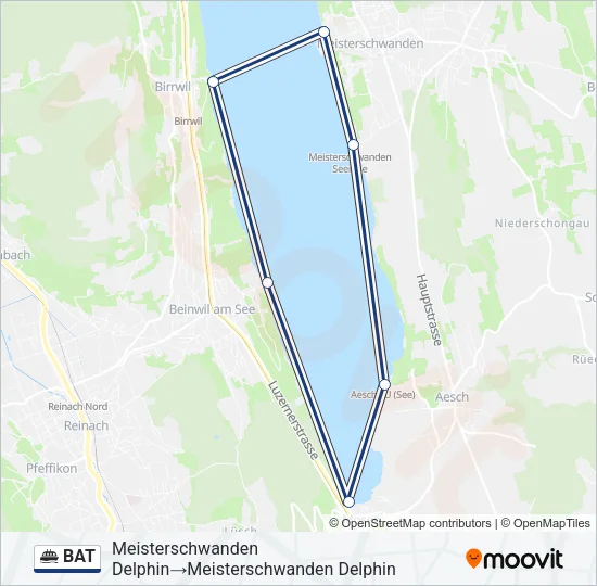 BAT Ferry Line Map