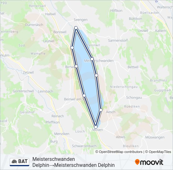 BAT Ferry Line Map