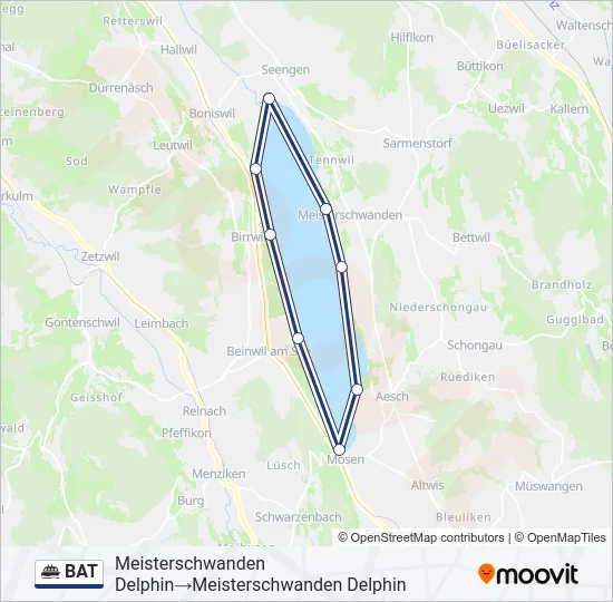BAT Ferry Line Map