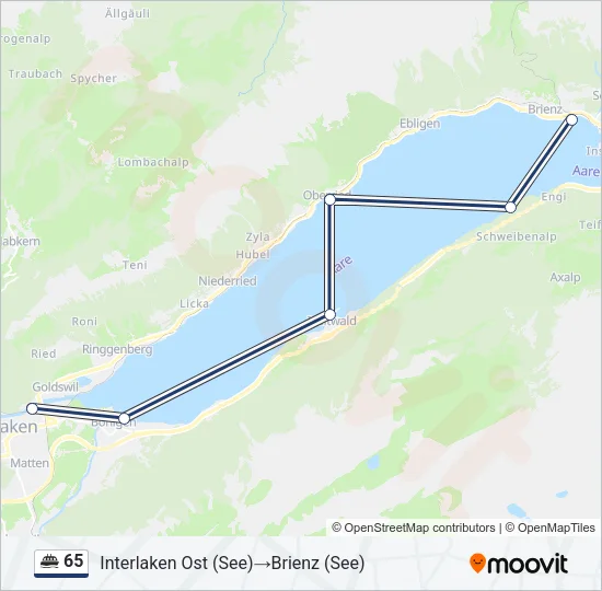 65 Ferry Line Map
