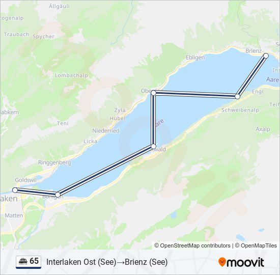 65 ferry Line Map