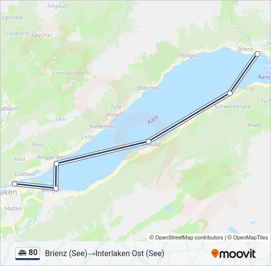 80 Ferry Line Map