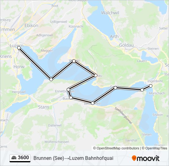 3600 ferry Line Map