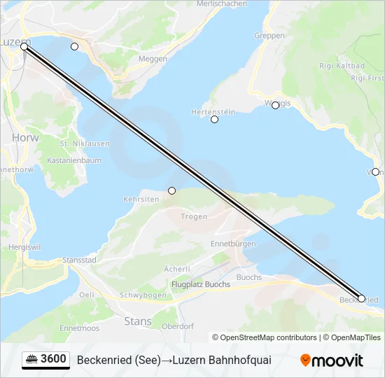 3600 Ferry Line Map