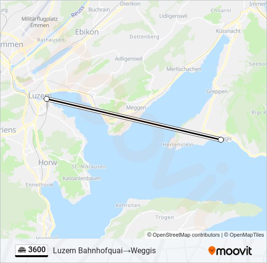 3600 ferry Line Map