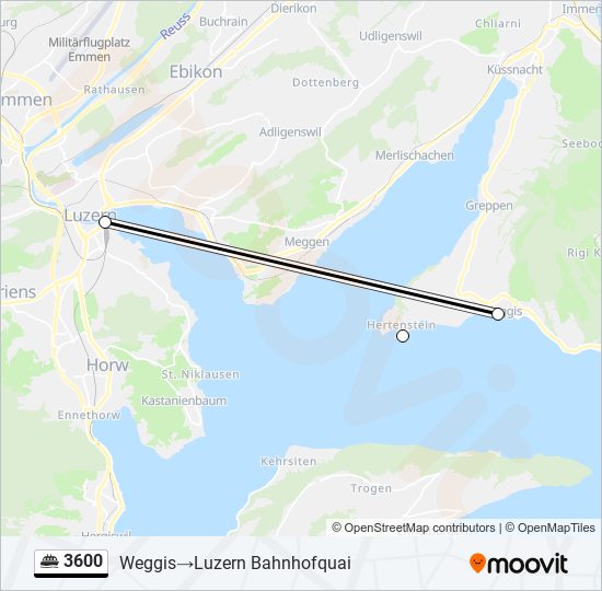 3600 ferry Line Map