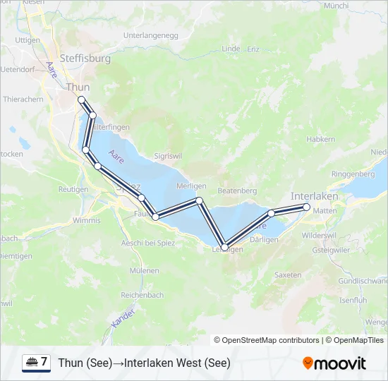 7 Ferry Line Map
