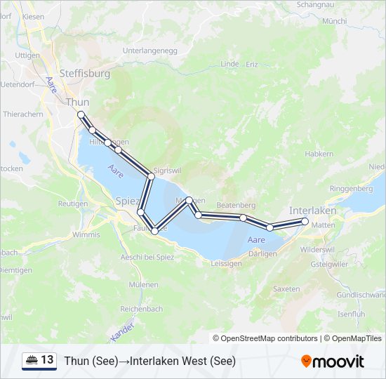 13 Ferry Line Map