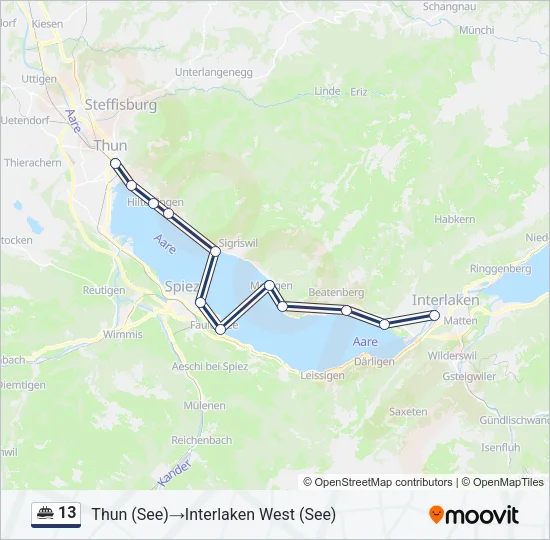 13 Ferry Line Map