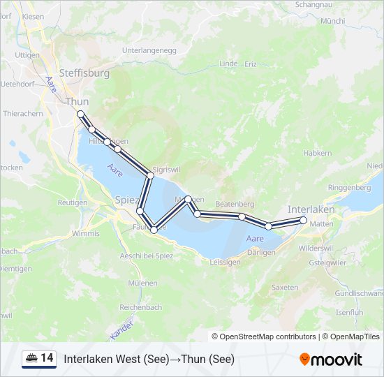 14 Ferry Line Map