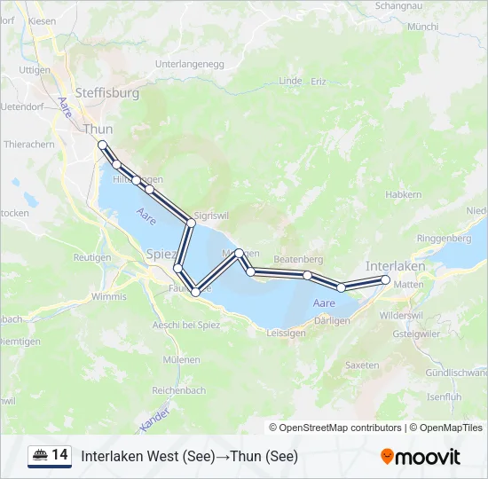 14 Ferry Line Map