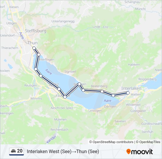 20 Ferry Line Map