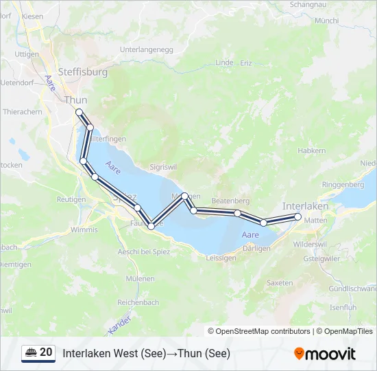 20 Ferry Line Map