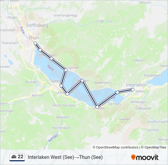 22 Ferry Line Map