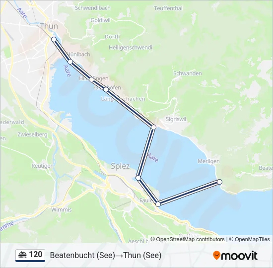 120 Ferry Line Map