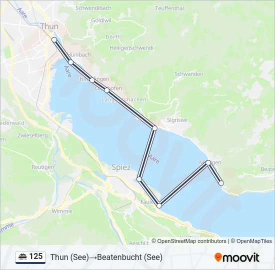 125 Ferry Line Map