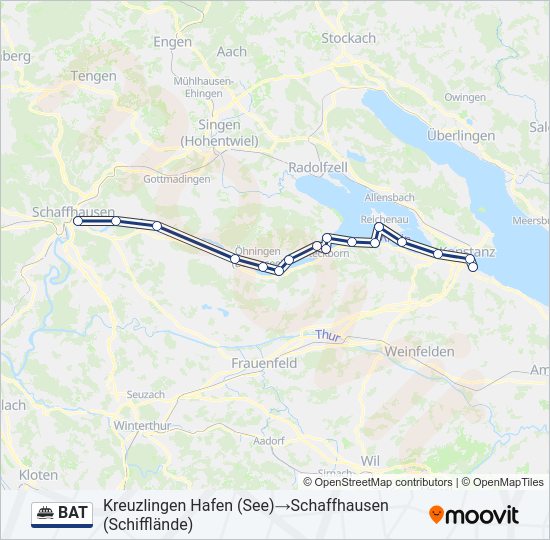 BAT Ferry Line Map