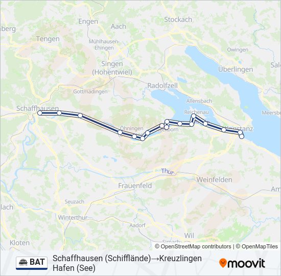 BAT Ferry Line Map