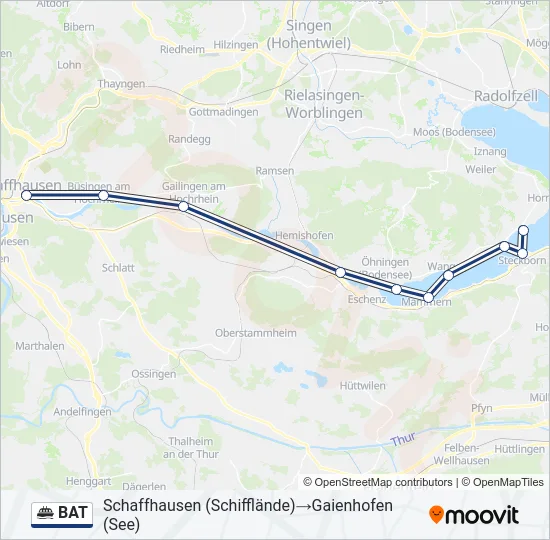 BAT Ferry Line Map