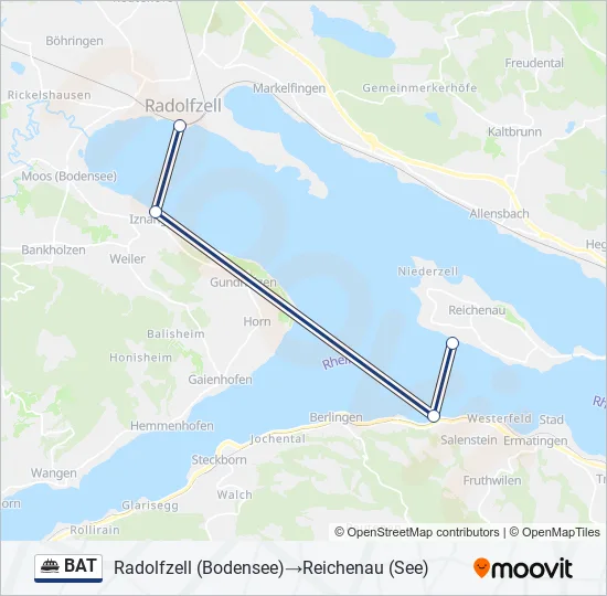 BAT Ferry Line Map