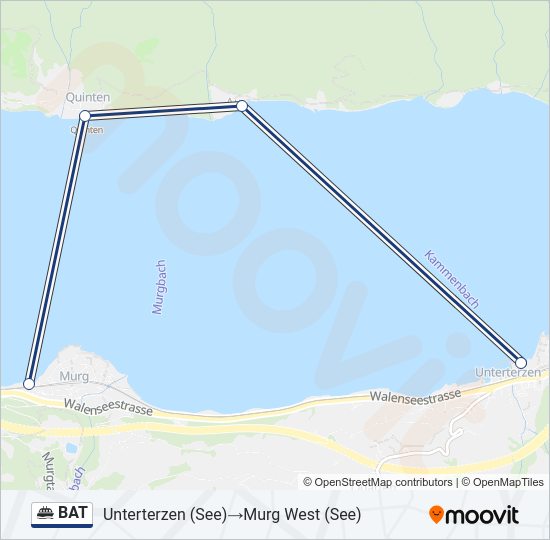BAT Ferry Line Map
