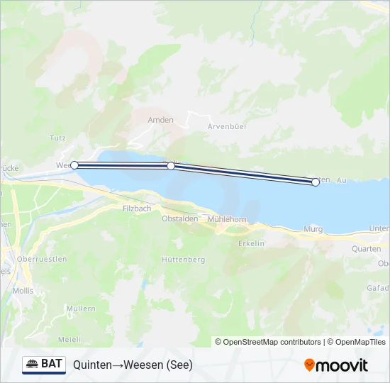 BAT Ferry Line Map