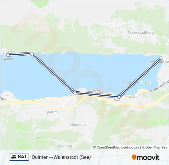 BAT Ferry Line Map
