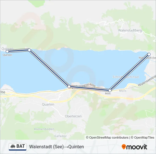 BAT Ferry Line Map